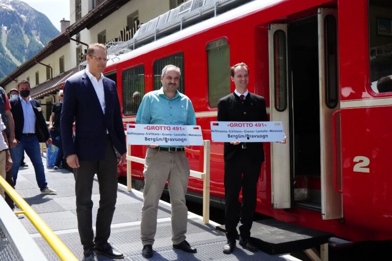 BDe 4/4 491 - Übergabe an das Bahnmuseum Albula